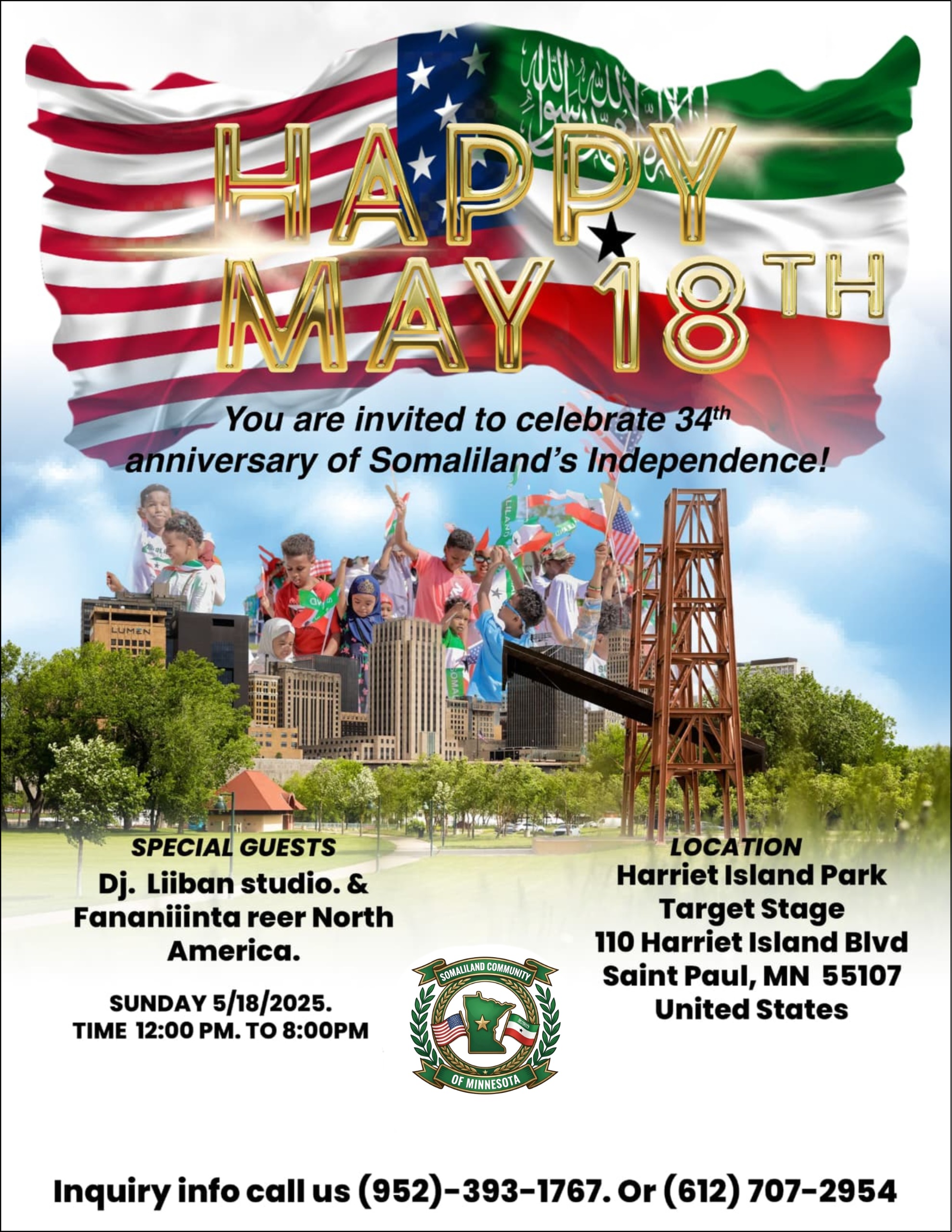 May 18th Independence Day Celebration 2025 Flyer